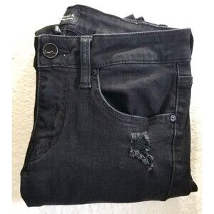 Women's Distressed Stretch Jeans Black Special A Los Angeles Size Tag 5